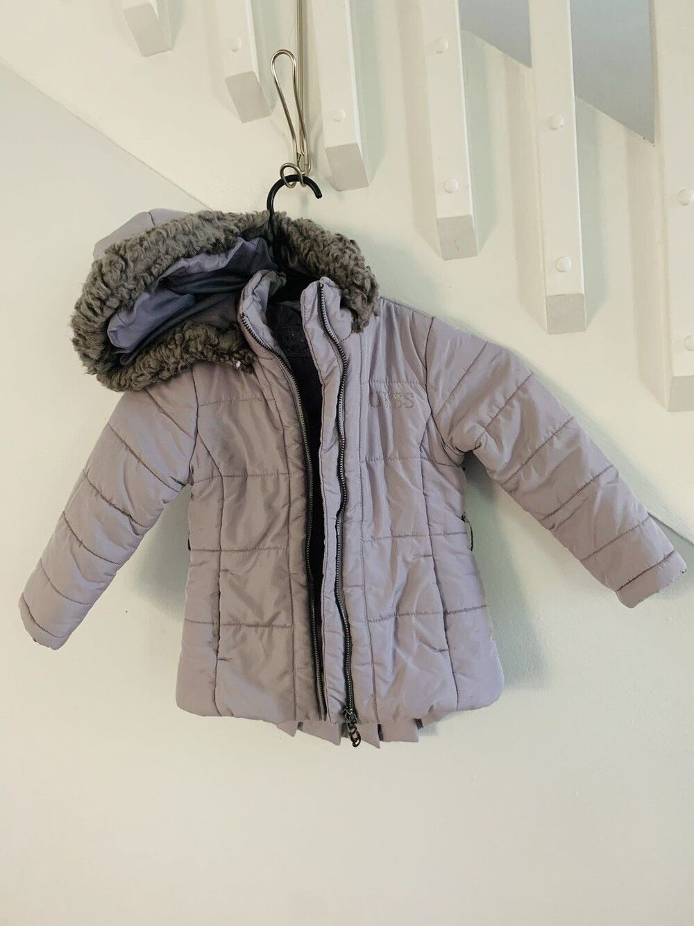 Guess Toddler Girls Winter Quilted Puffer Parka Jacket size 4T